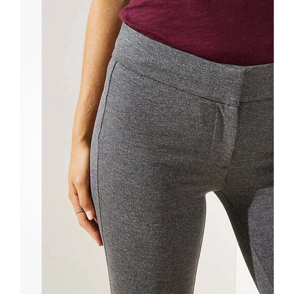 LOFT Pants LEGGINGS IN SHIMMER PONTE Womens NWT SPARKLING Black Size Medium - Picture 4 of 7